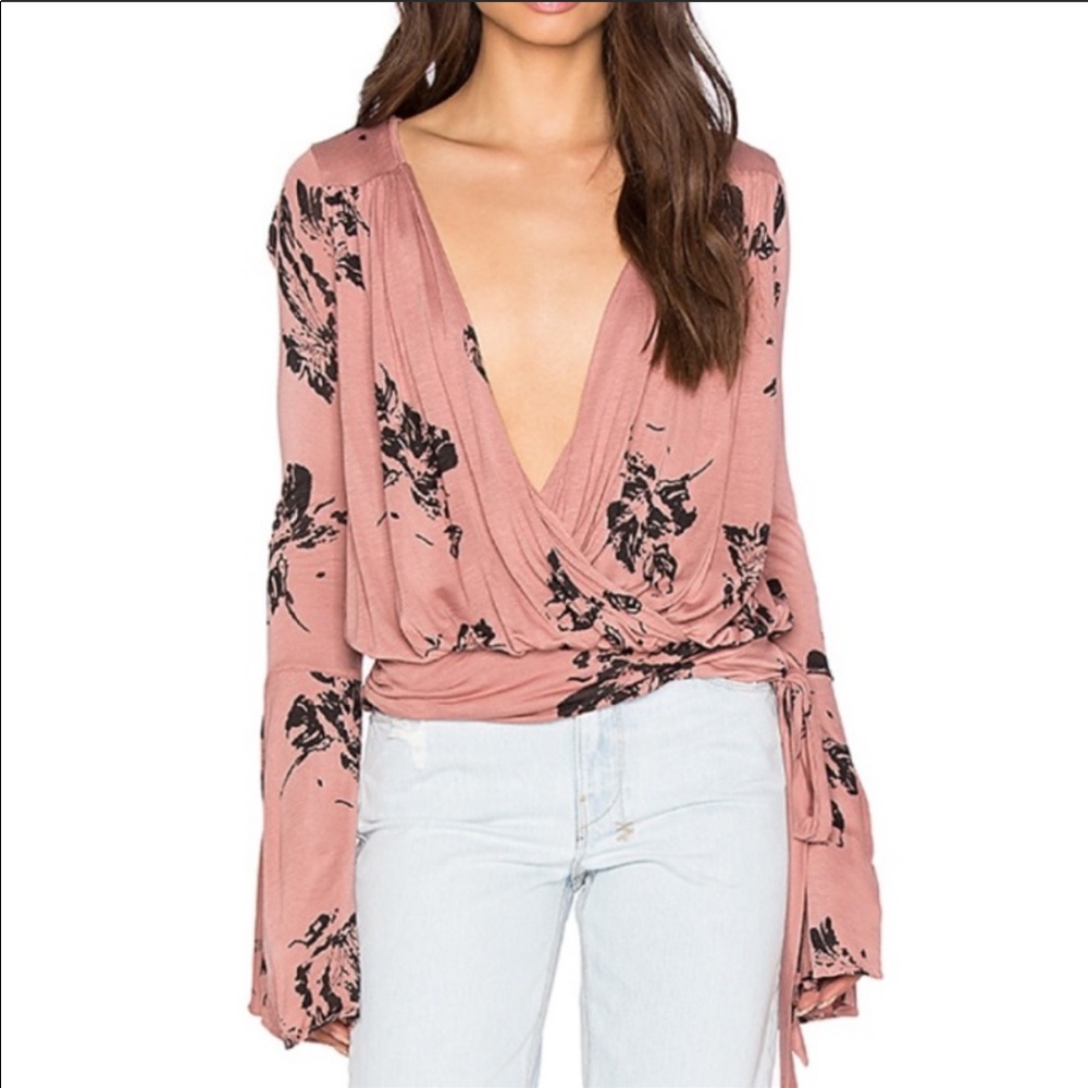 Free People Fiona Wrap Top
